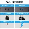 ECT-1550WH 電源タップ 延長コード 10個口 2P マグネット 雷ガード ほこり防止シャッター 一括スイッチ スイングプラグ コンセント エレコム 77488855