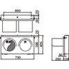 HSL-2250CA 2灯用LED信号灯 天井直付型 鎌田信号機 78051061