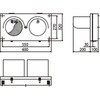 HSL-2200WMS 2灯用LED信号灯 横壁掛け型 鎌田信号機 78049137