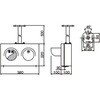 HSL-2100PAS 2灯用LED信号灯 天井吊下型 鎌田信号機 78049329