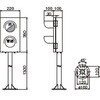HSL-2100SAS 2灯用LED信号灯 自立型 鎌田信号機 78049627