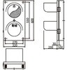 HSL-2200TAS 2灯用LED信号灯 縦壁掛け型 鎌田信号機 78052497