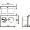 HSL-2200CAS 2灯用LED信号灯 天井直付型 鎌田信号機 78051806