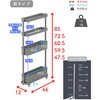 LSST-4S(GG) 隙間収納 ワゴン キャスター付き 隙間トローリー YAMAZEN(山善) 78052637