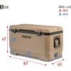 50003 CN クーラーボックス 大型 マックスコールド ラティチュード100 (95L) 釣り イグルー 78060441