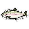 大物ニジマス お魚イラストステッカーL(ラージサイズ) B-GROUND 78063155