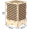 58654 木製和柄ランタンクラフトキット 麻の葉 アーテック[学校教材・教育玩具] 78066068