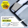 LN-TPMZMSV カラビナつき耐火ポーチ「MOEZ」 Mサイズ  バッテリーなどを安心して持ち運び 難燃素材採用 /燃えにくい2層構造 カラビナ付属 LEPLUS NEXT 78072027