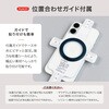 LN-MGS04NV スマートフォンスタンドシート「MAGTUS」Slim Swing Sticker シール式 スマホスタンド 薄型 軽量 縦横両用スタンド ワイヤレス充電 MagSafe充電 LEPLUS NEXT 78072140