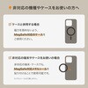 LN-SMRG12NV MagSafe対応 スマートフォンリング「MAGTUS」Slim Swing Ring 薄型・軽量 360度回転プレート 角度調整可能 スタンド機能 LEPLUS NEXT 78072271