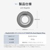 LN-SMRG13GY-SK MagSafe対応 スマートフォンリング「MAGTUS」Dual Magnet Ring 落下防止 360度回転プレート 角度調整可能 縦横両用スタンド LEPLUS NEXT 78072176
