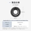 LN-SMRG13BK-SK MagSafe対応 スマートフォンリング「MAGTUS」Dual Magnet Ring 落下防止 360度回転プレート 角度調整可能 縦横両用スタンド LEPLUS NEXT 78072219