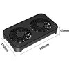 Z-X4PLUS 131mmファン2基搭載 ルーター&小型PC冷却スタンド アイネックス 78084907
