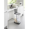 10566 キャスター付き分別ゴミ袋ホルダー ルーチェ ブラック 山崎実業 78085178