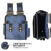 BRJ-833-AZ バロンモデル 腰袋(3段) DENSAN(デンサン/ジェフコム) 78086036