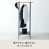 NK-231 棚付木目柄ハンガーラック 永井興産 78087646