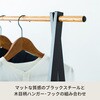 NK-231 棚付木目柄ハンガーラック 永井興産 78087646