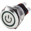 MPS-1224G-O-20AP-SUS LED防水プッシュスイッチ 20A 電源マークタイプ SUS製 マリンテック 78089570