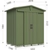 LSN-1815UGN 三角屋根仕様 ガーデニング物置 「リジュー」 TAKUBO(タクボ/田窪工業所) 78096037