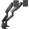 GH-AMEZ2H-BK 薄型ショートクランプ採用 液晶モニターアーム2画面 グリーンハウス 78106957