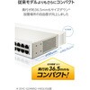 EHC-G24MN4-HW スイッチングハブ 24ポート ギガビット 金属筐体 内蔵電源 静音ファンレス ループ検知 ラックマウント対応 エレコム 78115461
