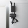 10548 マグネットドライヤー&ヘアーアイロンホルダー タワー ブラック 山崎実業 78142639