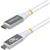 CC150CM80GUSB4CABLEW USB4ケーブル/1.5m/80Gbps/USB Type-C to C/240W PD/8K 120Hz / 4K 240Hz/DP2.1/USB-IF/Thunderbolt互換/ホワイト/高速充電 データ転送 StarTech.com 78164190