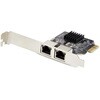 ST1000SPEXD4T ネットワークアダプターカード/PCI Express x1/2ポート/Realtek RTL8111H/10/100/1000Mbps/Windows & Linux StarTech.com 78164199