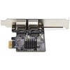 ST1000SPEXD4T ネットワークアダプターカード/PCI Express x1/2ポート/Realtek RTL8111H/10/100/1000Mbps/Windows & Linux StarTech.com 78164199