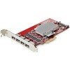 P10Q4A-USB-CARD PCI Express拡張カード/4ポート USB Type-A 3.2 10Gbps増設用/PCIe 3.0 x4/独立コントローラー/標準プロファイル/各種OS/インターフェースボード StarTech.com 78164330