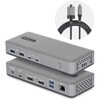 201N-USBC-DOCK �h�b�L���O�X�e�[�V����/USB-C�ڑ�/2���/4K60Hz DisplayPort/100W PD/2x USB-C + 4x USB-A/LAN/�h���C�o�[�s�v/Windows�p/���@�\�n�u StarTech.com 78164357