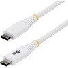 S2CEPR3MW-USB-CABLE USB-Cケーブル/3m/USB 2.0/Type-C to Type-C/240W 5A PD EPR対応/USB-IF/オス-オス/ホワイト/しなやか&高耐久/高速充電 データ転送 StarTech.com 78164366