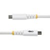S2CEPR1MW-USB-CABLE USB-Cケーブル/1m/USB 2.0/Type-C to Type-C/240W 5A PD EPR対応/USB-IF/オス-オス/ホワイト/しなやか&高耐久/高速充電 データ転送 StarTech.com 78164400