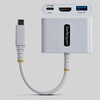 168W-USBC-MULTIPORT マルチポートアダプター/USB-C接続/シングルモニター/4K60Hz HDMI/140W PD/1x USB-A/ホワイト/MacBook Dell HP iPad対応 USB Type-Cハブ StarTech.com 78164409