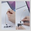 168W-USBC-MULTIPORT マルチポートアダプター/USB-C接続/シングルモニター/4K60Hz HDMI/140W PD/1x USB-A/ホワイト/MacBook Dell HP iPad対応 USB Type-Cハブ StarTech.com 78164409