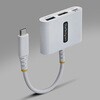 168W-USBC-MULTIPORT マルチポートアダプター/USB-C接続/シングルモニター/4K60Hz HDMI/140W PD/1x USB-A/ホワイト/MacBook Dell HP iPad対応 USB Type-Cハブ StarTech.com 78164409