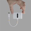 168W-USBC-MULTIPORT マルチポートアダプター/USB-C接続/シングルモニター/4K60Hz HDMI/140W PD/1x USB-A/ホワイト/MacBook Dell HP iPad対応 USB Type-Cハブ StarTech.com 78164409