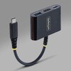168B-USBC-MULTIPORT マルチポートアダプター/USB-C接続/シングルモニター/4K60Hz HDMI/140W PD/1x USB-A/ブラック/MacBook Dell HP iPad対応 USB Type-Cハブ StarTech.com 78164445
