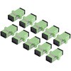 SIMPLEXSCAPCF 光ケーブル中継コネクター/10個セット/SC-SC/OS2シングルモード対応/フランジ付き/SC-APCシンプレックスアダプター/データセンター光ファイバー配線・延長用カプラー StarTech.com 78164479