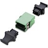 MPOSMAPCGNCOUPLER 光ケーブル中継コネクター/MPO・MTP APC/シングルモード対応/Key Up-Key Down/グリーン/パッチパネル・エンクロージャー対応/データセンター光ファイバー配線・延長用カプラー StarTech.com 78164531