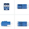 LCLCSMCOUPLER 光ケーブル中継コネクター/LC-LC/OS2シングルモード対応/フランジレス/LC-UPCデュプレックスアダプター/パッチパネル データセンター配線/延長用カプラー StarTech.com 78164610