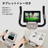AFBX4451+EXP100 1年保証 フィットネスバイク 心拍数メーター付き タブレットトレー付き 背もたれ マット付き アルインコ 78192856