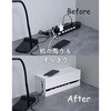 KTS-M(WW)R ケーブルボックス 6口対応 深型 底面通気孔あり 木製 YAMAZEN(山善) 78192890