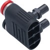 QWP7-4L ツインカップリング(プラグ)(左取出し) PISCO(ピスコ) 78199637