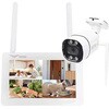 WTW-EG1372GWX + BT18650-2000 + WTW-E2319SFWX(1台) 防犯カメラ 無線式 7インチモニター一体型5GHz帯Wi-Fi対応 NVR 4chモデル とカメラ1～4台セット 塚本無線 78199811