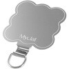 MT-SH02STHCSV-SK iPhone/スマートフォン対応 「Myclat」挟み込みシート ミラーステンレスタイプ へそ天ネコタイプ シルバー LEPLUS NEXT 78202297