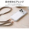 LN-SH062CL-SK iPhone/スマートフォン対応 「STRAP SHEET」挟み込みシート ラウンドオールクリアタイプ 2口タイプ クリア LEPLUS NEXT 78202358