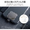 MT-SH02STHCSV iPhone/スマートフォン対応 「Myclat」挟み込みシート ミラーステンレスタイプ へそ天ネコタイプ シルバー LEPLUS NEXT 78202498