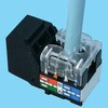 LWU-110-6(PW) 埋込型LANコンセント(110方式) 八光電機製作所 78203128