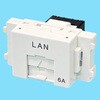 LWU-110-6A(PW) 埋込型LANコンセント(110方式) 八光電機製作所 78203146